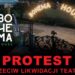 Protest artystów z Teatru Ekologicznego Bohema House